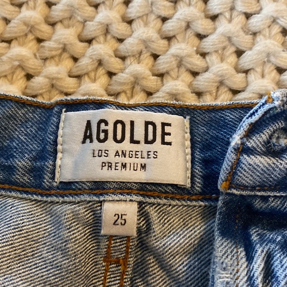 Agolde high rise cut off Jean short. NWT - Picture 2 of 3
